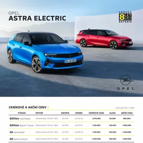 Opel katalog v Ústí nad Labem | ASTRA ELECTRIC | 2025-01-22T00:00:00.000Z - 2025-03-31T00:00:00.000Z
