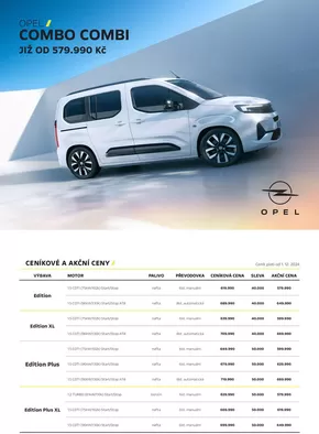 Opel katalog v Ústí nad Labem | OPEL COMBO COMBI | 2025-01-23T00:00:00.000Z - 2025-03-31T00:00:00.000Z