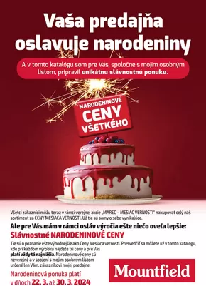 Mountfield katalog v Plzeň | Vaša predajňa oslavuje narodeniny | 2025-03-22T00:00:00.000Z - 2025-03-30T00:00:00.000Z