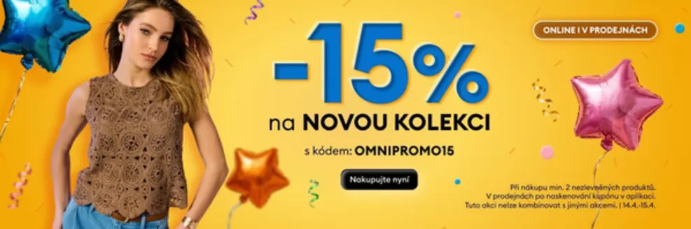 Sinsay katalog | -15% na NOVOU KOLEKCI | 2026-04-14T00:00:00.000Z - 2026-04-15T00:00:00.000Z