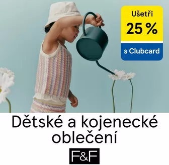 F&F katalog v Přerov | Ušetři 25% Dětské a kojenecké oblečení | 2026-04-15T00:00:00.000Z - 2026-04-28T00:00:00.000Z