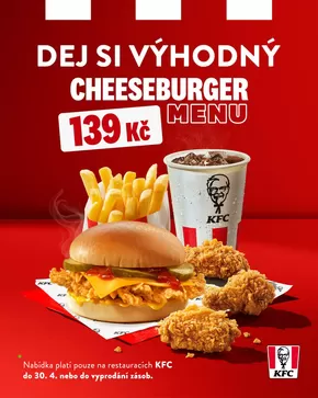 KFC katalog | Dej si výhodný cheeseburger | 2025-04-07T00:00:00.000Z - 2025-04-30T00:00:00.000Z