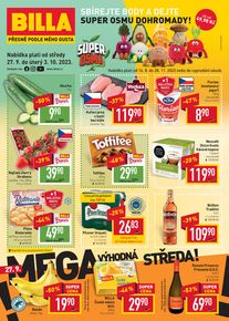 Billa katalog v Ústí nad Orlicí | Billa Malý leták | 2023-09-27 - 2023-10-03