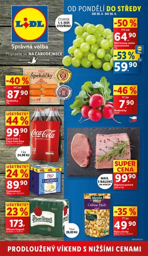 Lidl katalog v Jihlava | Akční leták OD PONDĚLÍ | 2025-04-24T00:00:00.000Z - 2025-05-04T00:00:00.000Z