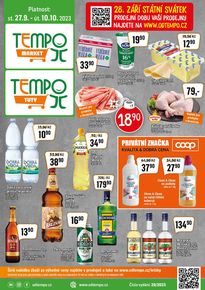 TEMPO katalog v Olomouc | Leták TEMPO market | 2023-09-27 - 2023-10-10