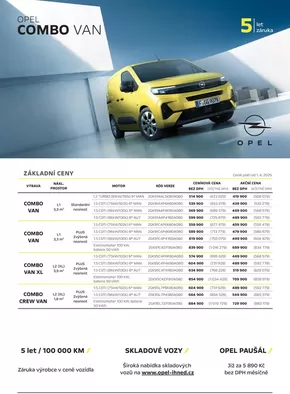 Opel katalog | OPEL COMBO VAN | 2025-04-29T00:00:00.000Z - 2025-10-31T00:00:00.000Z