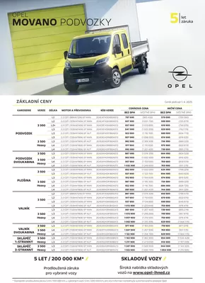 Opel katalog | OPEL MOVANO PODVOZKY | 2025-04-29T00:00:00.000Z - 2025-10-31T00:00:00.000Z