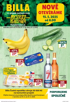 Billa katalog v Český Krumlov | Billa Speciál: Bystřice pod Hostýnem | 2025-05-15T00:00:00.000Z - 2025-05-27T00:00:00.000Z