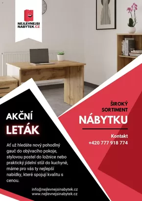 Nejlevnejsinabytek katalog v Náchod | Nejlevnejsinabytek.cz nabídka | 2025-05-16T00:00:00.000Z - 2025-06-15T00:00:00.000Z