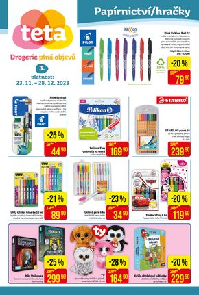 Teta katalog v Praha | Leták papírnictví č. 3 - 2023 | 2023-11-23 - 2023-12-28