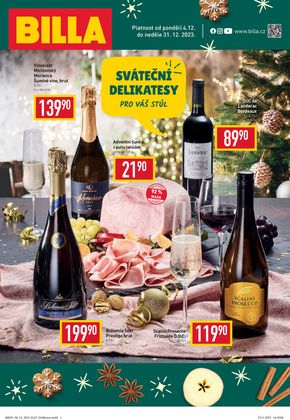 Billa katalog v Černošice | Billa Katalog Vánoční delikatesy | 2023-12-04 - 2023-12-31