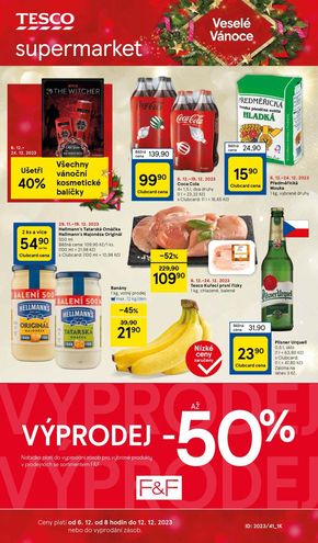 Tesco katalog v Ostrava | Tesco leták - Supermarkety - příští týden | 2023-12-06 - 2023-12-12