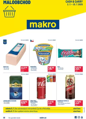 Makro katalog | Skvělé slevy na vybrané produkty | 2025-07-02T00:00:00.000Z - 2025-07-15T00:00:00.000Z