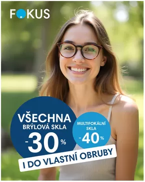 Fokus optik katalog v Benešov | Sleva na všechna brýlová skla | 2025-07-01T00:00:00.000Z - 2025-08-31T00:00:00.000Z