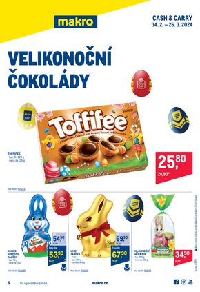 Makro katalog v Otrokovice | Velikonoční čokolády | 2024-02-14 - 2024-03-26