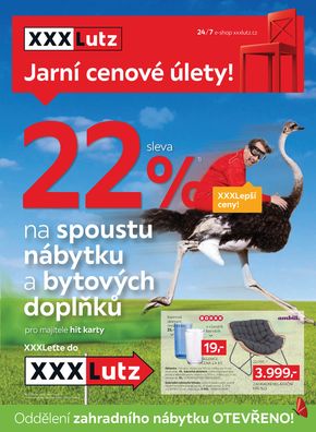 XXXLutz katalog v Olomouc | XXXLutz Sleva 20 % naspoustu nábytku a bytových doplňků | 2024-03-18 - 2024-03-31