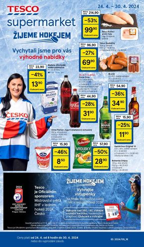 Tesco katalog v Plzeň | Tesco leták - Supermarkety - Od 24.04 do 30.04.2024 | 2024-04-24 - 2024-04-30