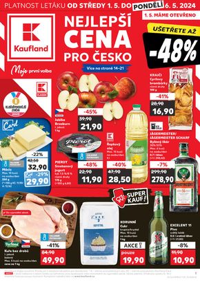 Kaufland katalog | Kaufland Nejlepší cena pro česko | 2024-05-01 - 2024-05-06